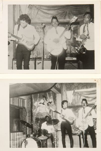 Jimi Hendrix "Curtis Knight & The Squires" Two Original Photographs 